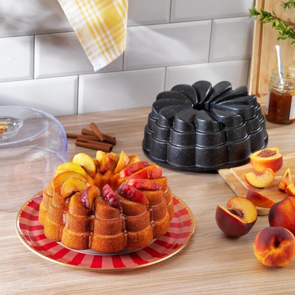 Schafer Black Stone - Forme keku me veshje guri Mold - e zeze
