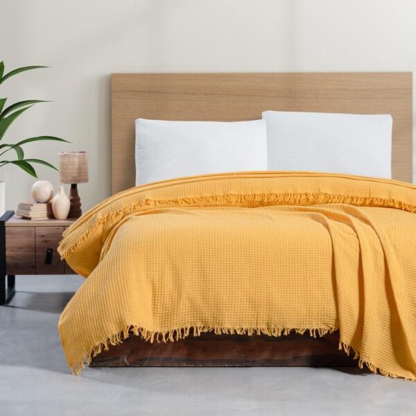 Schafer Home Waffle Kuvert-Mustard