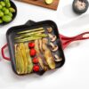 Schafer Guss Chef Tigan  -28x28Cm-E kuqe