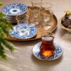 Schafer Antique Set Çaji për 6 persona 12 Copë-Blu