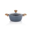 Schafer Fiesta Tenxhere e thelle qeramike 24 cm- Gri - Image 2