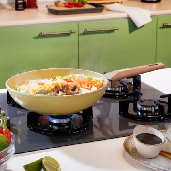 Schafer Fiesta Tigan Wok Qeramike 28 Cm-jeshile