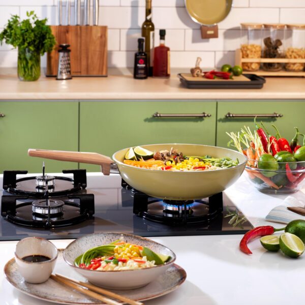 Schafer Fiesta Tigan Wok Qeramike 28 Cm-jeshile - Image 2