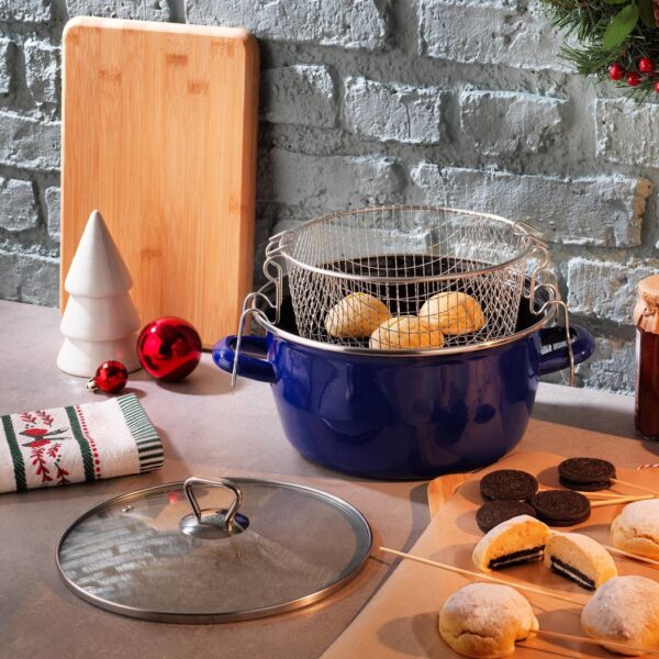 Schafer Fry Pot Tenxhere me Friteze-Blu
