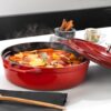 Schafer Guss Chef Tenxhere E Sheshte 28 cm - E kuqe