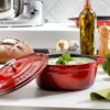 Schafer Guss Chef Tenxhere-20Cm-E kuqe