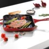 Schafer Guss Chef Tigan Grill -28x28Cm-E kuqe - Image 2