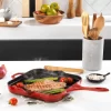 Schafer Guss Chef Tigan Grill -28x28Cm-E kuqe