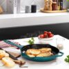 Schafer Guss Chef Tigan Rrethor 28 cm -Turquoise