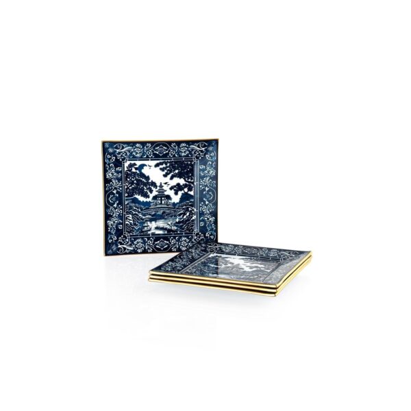 Schafer Print Set Pjata Embelsire 4Pjese-Blu - Figura 3