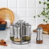 Schafer Retro Mbajtese Erezash rrotullues 7 Copë-Inox