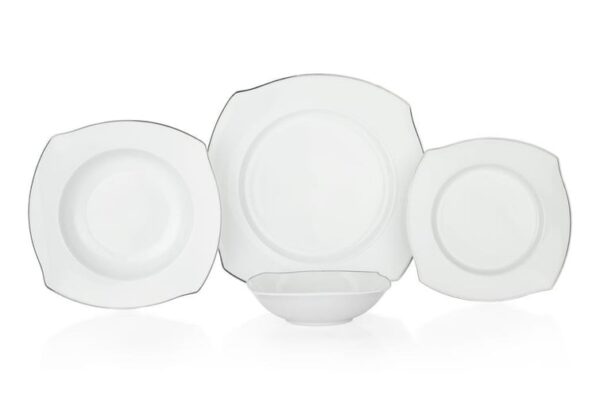 Schafer Set Pjatash Durell 24 copë- Platin