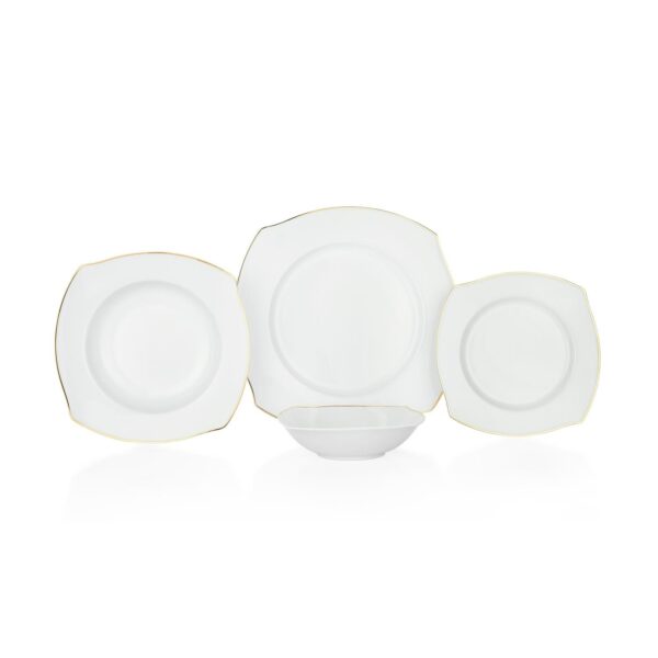 Schafer Set Pjatash Durell 24 copë- I bardhe - Image 2