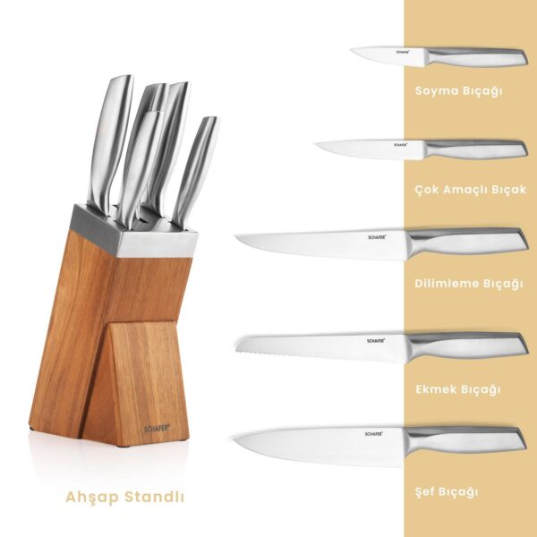 Schafer Solide Set Thikash Inox me Mbajtese Druri 03 - Image 3