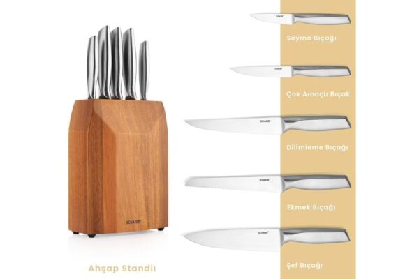 Schafer Solide Set Thikash Inox me Mbajtese Druri - Image 2