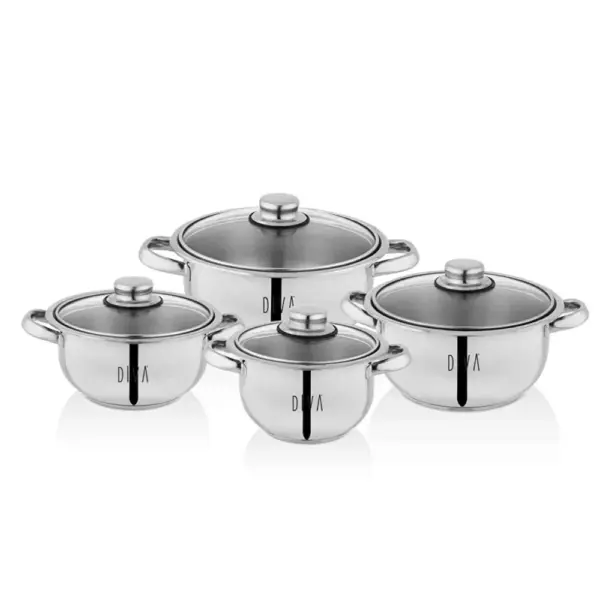 Schafer Diva Vento Set Tenxhere Inox 8 Pjese - Figura 4