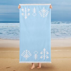 Schafer Home Ethnic Peshqir Plazhi- Blu 01
