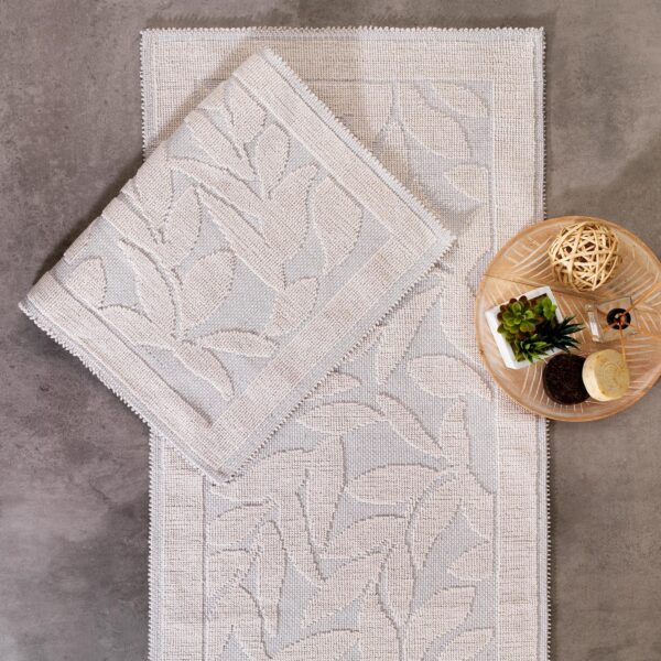 Schafer Home Leaf Set Tapet Tualeti 2 Pjese- Bezhe - Image 4