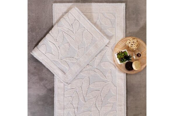 Schafer Home Leaf Set Tapet Tualeti 2 Pjese- Bezhe - Image 2