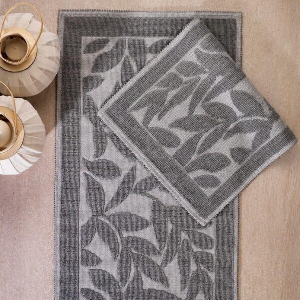 Schafer Home Leaf Set Tapet Tualeti 2 Pjese- Gri - Image 2