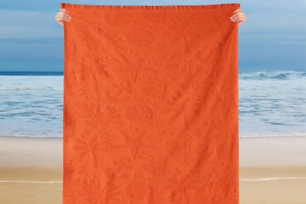 Schafer Home Stripe Peshqir Plazhi- Portokalli