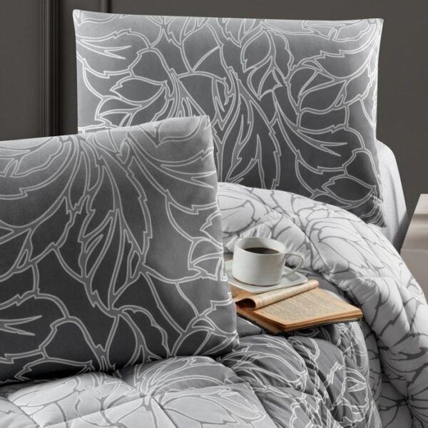 Schafer Home Ladin Set Mbulese Krevati 4 Pjese- Gri - Image 3