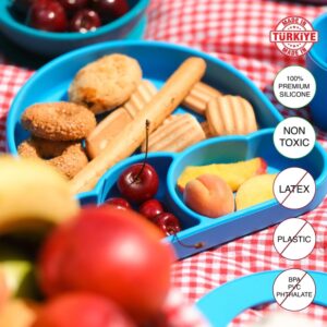 Schafer Babychefs Set Silikoni Per Bebe- Blu