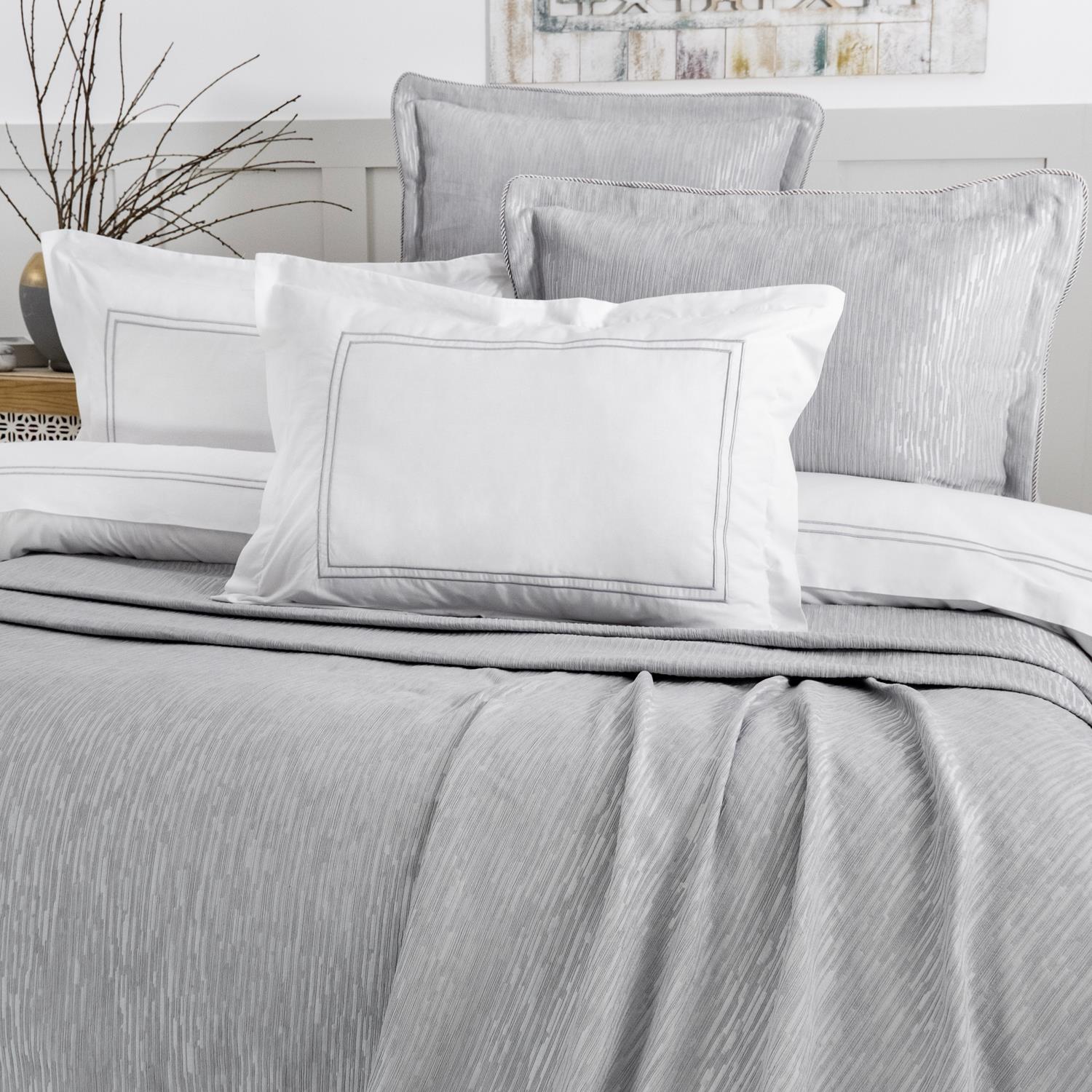 Schafer Home Pavia Chenille Set Mbulesash Jorgani 7 pjese -Gri