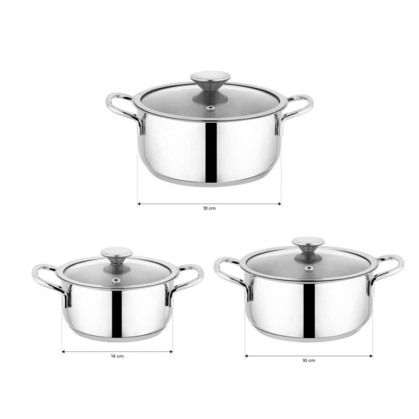 Schafer Steel Storm Set Tenxhere Inox 18-10-6 Pjese - Image 2