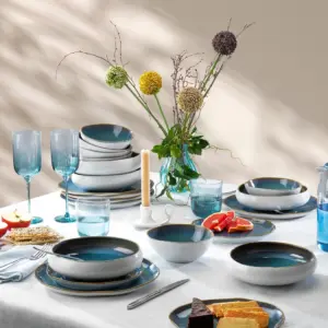 Schafer Aura Set Pjatash 24Pjese- Blu