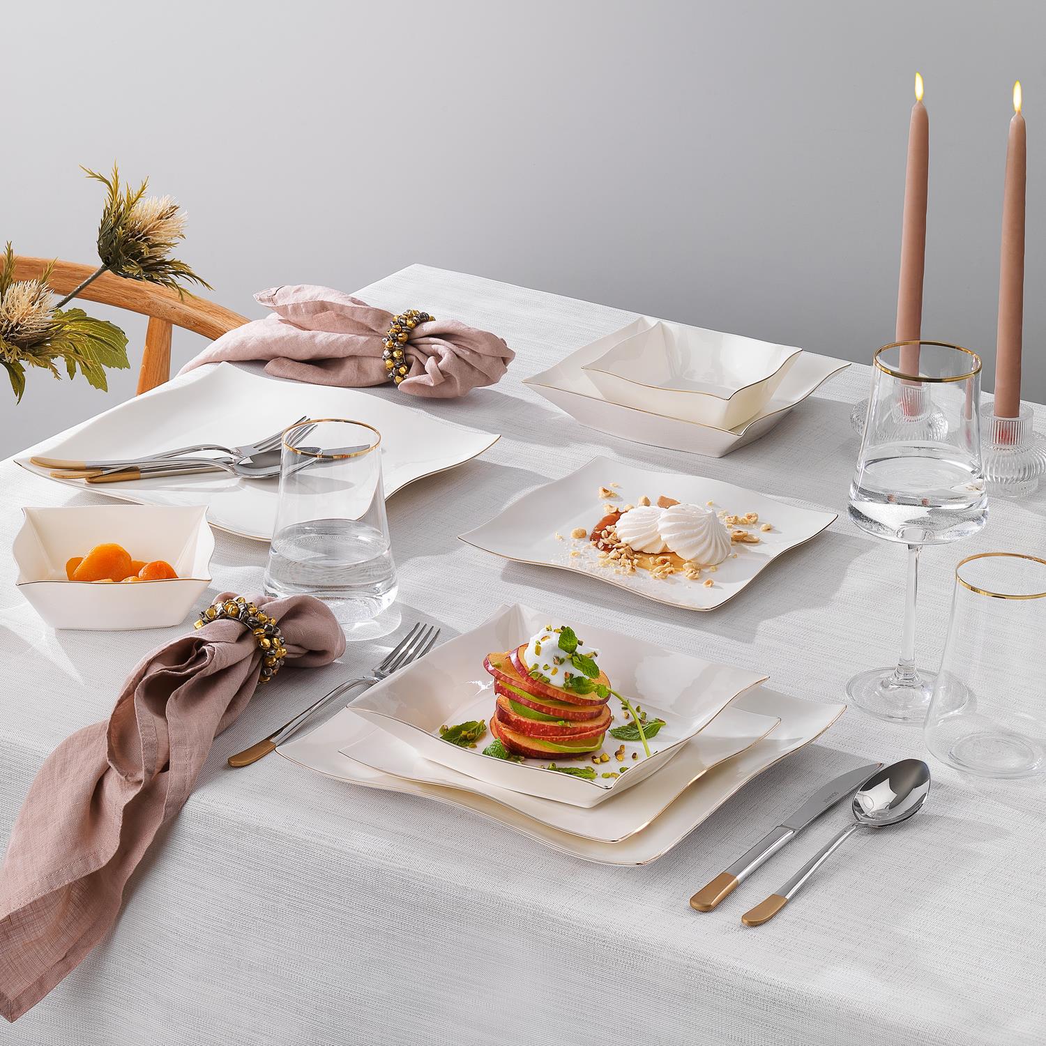 Schafer Lovise Set Pjatash 24 Pjese-Gold - Image 3